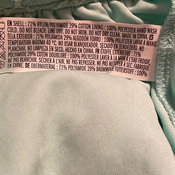 Forever21 Green Casual\Dressy Trendy Lined Mini Lace Gathered Waist Skirt Large - Picture 4 of 6